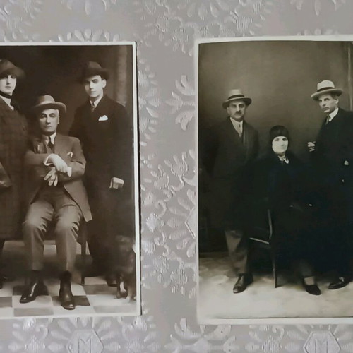 Very old photos used, set of 2 pieces