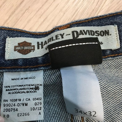 Harley-Davidson relaxed fit jeans men size 34 like new, blue