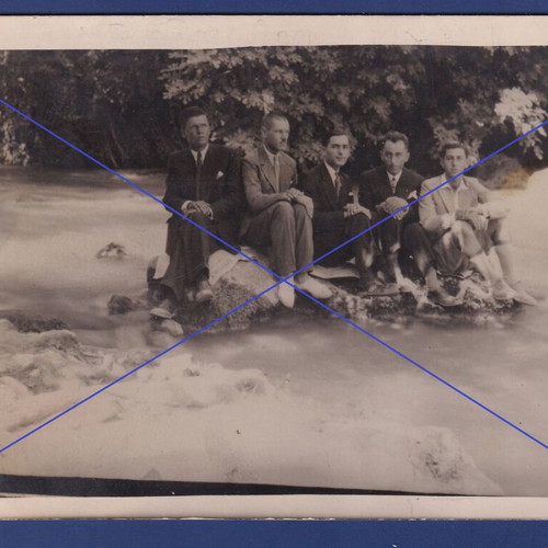 Veria 1931 souvenir photo used, 34th topographic team