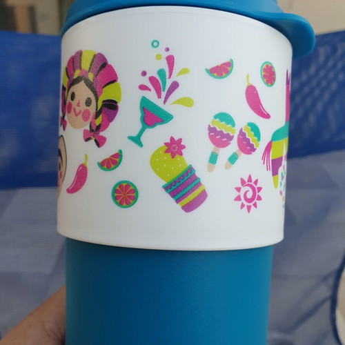 Tupperware Eco+ coffee cup 470 ml with silicone lid and straw