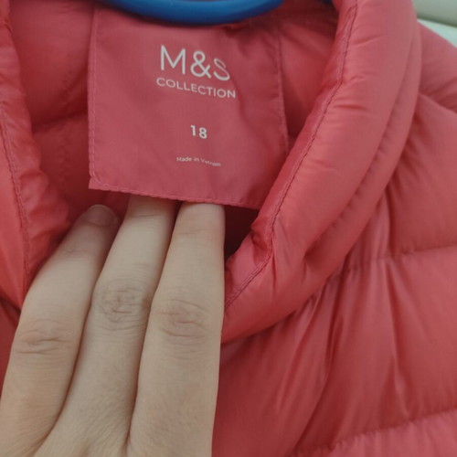 Marks & Spencer sleeveless jacket like new, pink, size 18