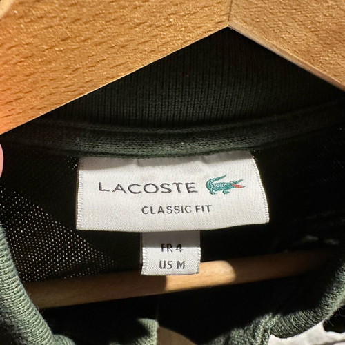 Lacoste polo shirt khaki size medium like new