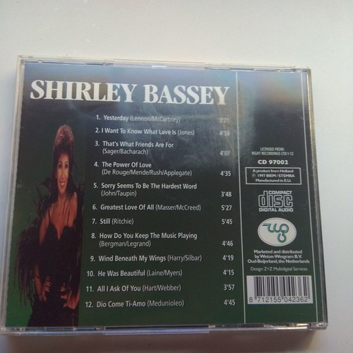 Shirley Bassey CD like new