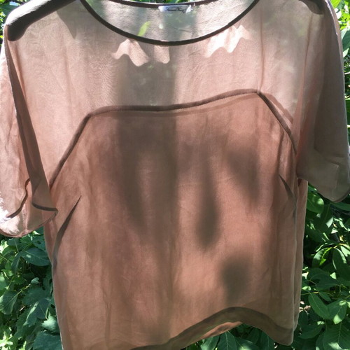 American Vintage silk t-shirt transparent summer, like new, size S