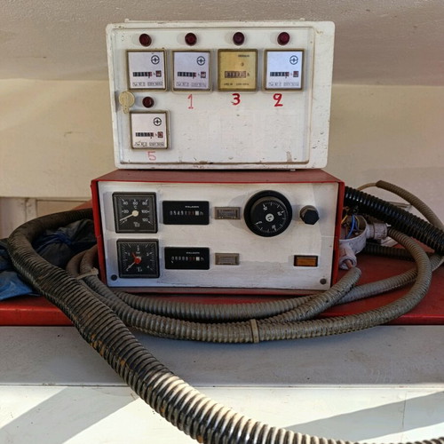 Cast iron oil boiler used with Riello burner