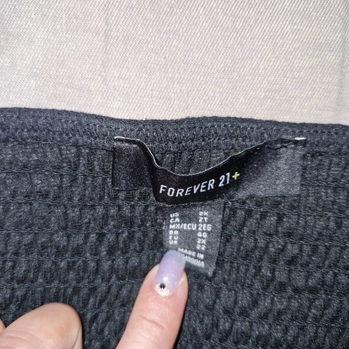 Forever21 Black Top with Honeycomb Back New