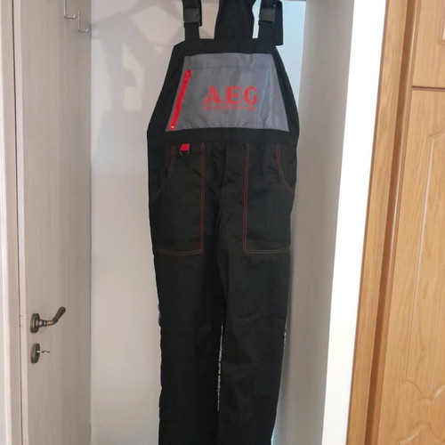 Fageo/AEG cotton work overall new with suspenders