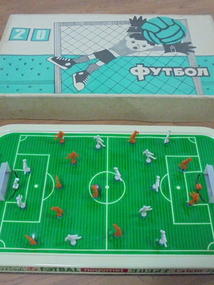 Russian Tin Football Game USSR used, vintage collectible