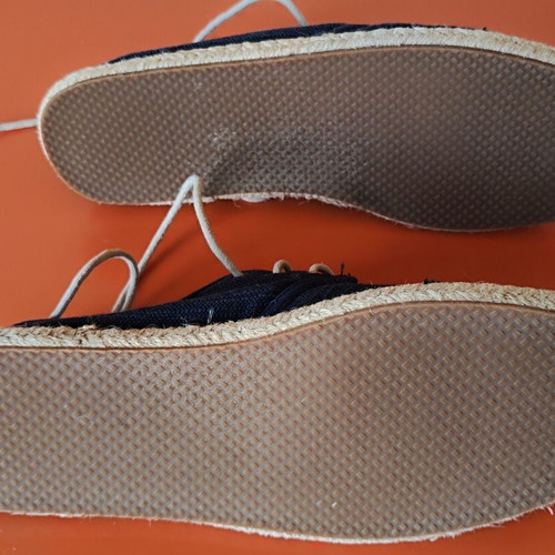 TOMS Diego men's navy linen espadrilles size 44.5