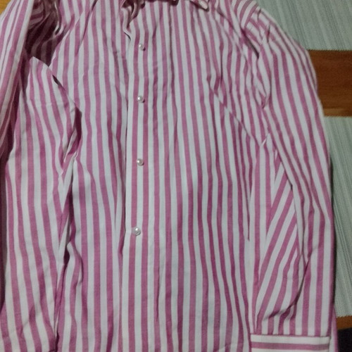 Striped shirt new, pearl buttons, Italian fabric, sizes XL and XXL