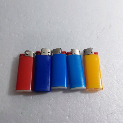 Lighters used, pack of 5 small big-type