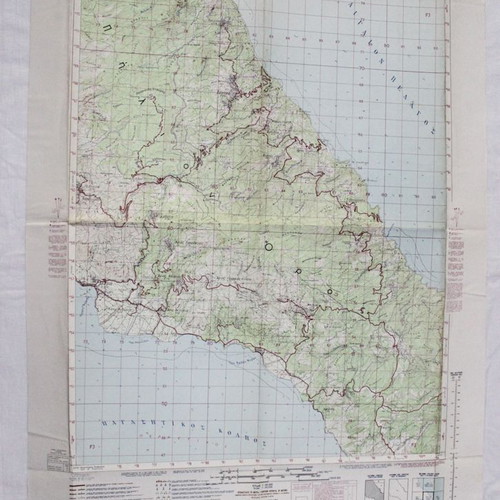 Zagora Military Map 1971 like new, scale 1:50,000