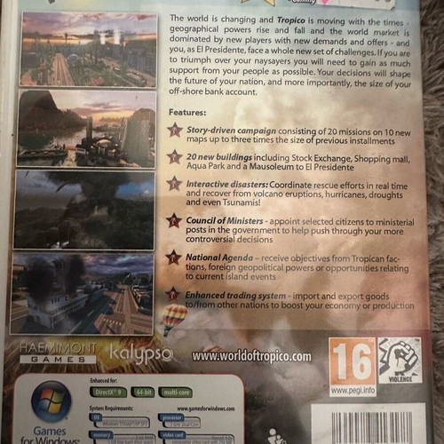 Tropico 4 PC game like new, complete edition with manual