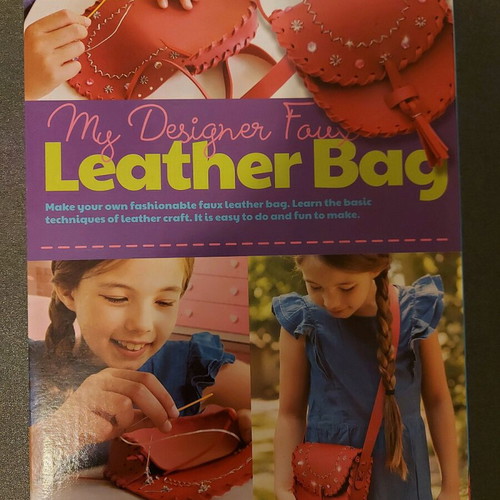 Leather bag craft kit used