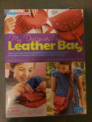 Leather bag craft kit used