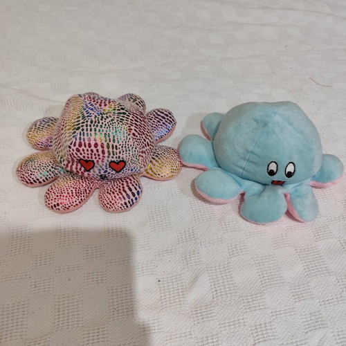 Mood Octopus plush toy used, reversible emotions