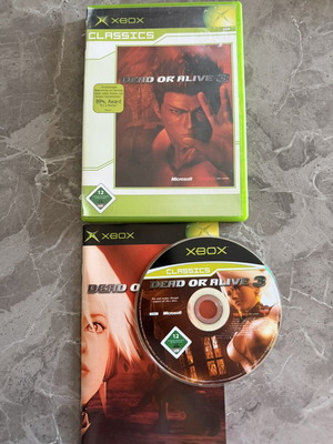Dead Or Alive 3 Xbox PAL Edition used, action adventure fighting
