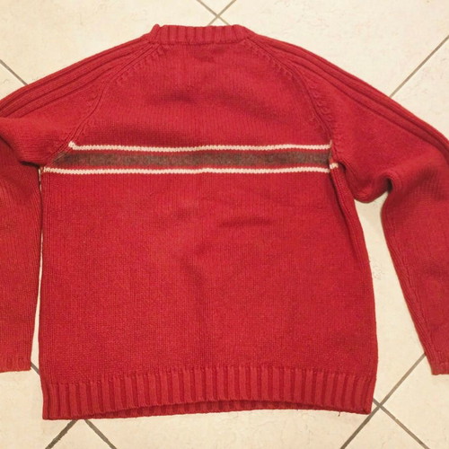 Springfield sweater, brown and red, size M