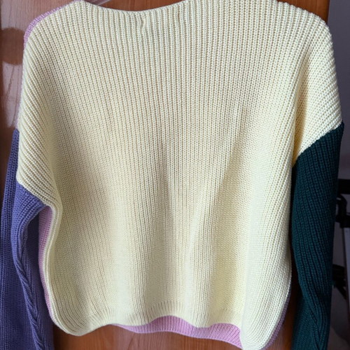 Stradivarius women's knitted sweater new, multicolor, size S