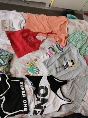Children's clothes like new, pack of 14 pieces, ages 6-10