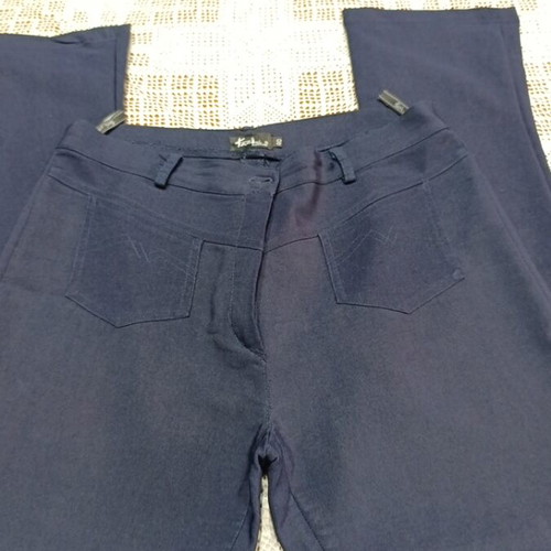 KAZI Line Women's Fabric Pants like new, blue, size L