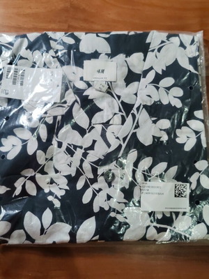 Πουκάμισο Floral H&M καινούργιο με ετικέτες μέγεθος M μπλε