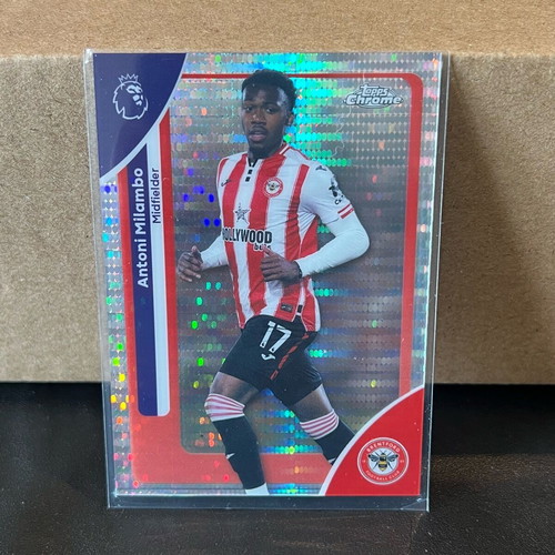 Antoni Milambo 2025-26 Topps Chrome Premier League Pulsar Refractor Base #40 like new