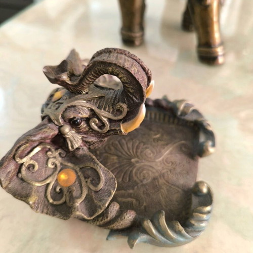 Indian decorative elephant figurines new, set of 3 pieces