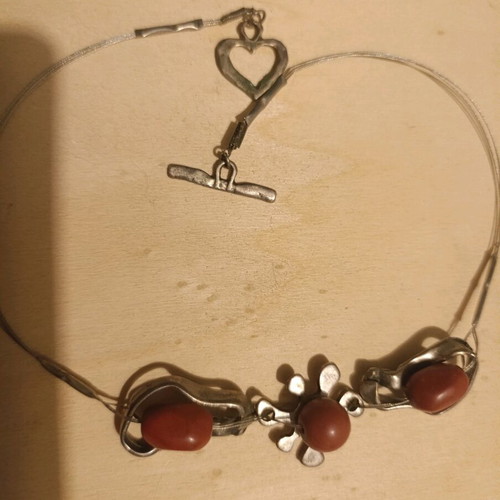 Handmade jewelry like new made of metal
