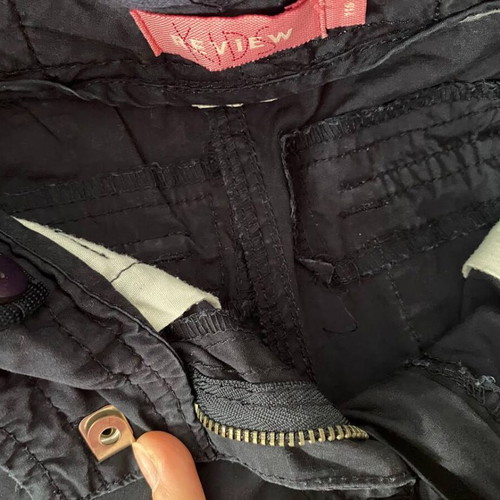 Re-View kids cargo pants 2in1 like new, black, size 116 cm