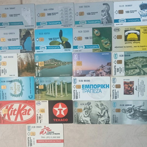 Phone cards like new from 1993 to 2004, pack of 282 pieces