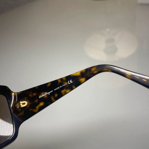 Salvatore Ferragamo vintage sunglasses used, brown