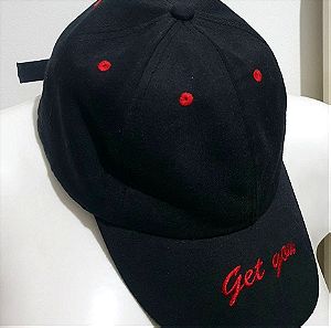 Μαύρο καπέλο jockey unisex