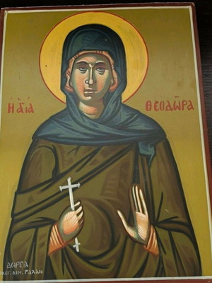 Saint Theodora icon used, 30x20 cm