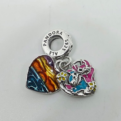 Disney Lilo & Stitch Silver Charm pendant 925 like new