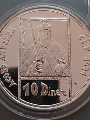 Andorra 10 Diners 1991 "Customs Union" Proof Silver καινούργιο συλλεκτικό νόμισμα