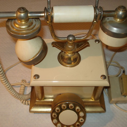 Antique landline phone used