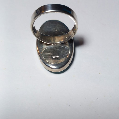 Silver ring with turquoise stone new