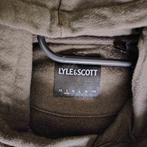 Lyle and Scott hoodie green, size S, used