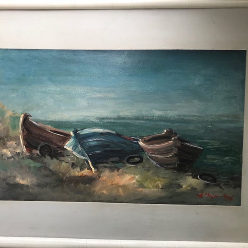 A. Mylonas painting like new, oil on wood 30x50