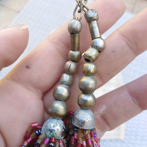 Indian vintage necklace from the 90s like new, multicolored