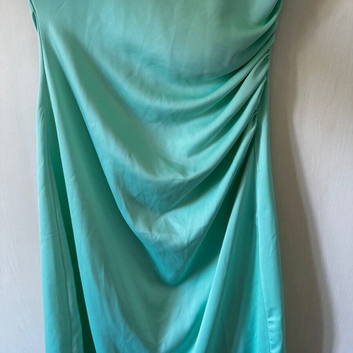Midi satin dress green, like new, size S