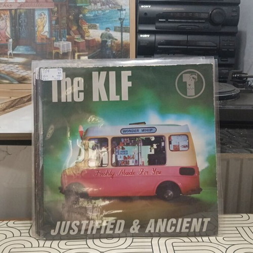 The KLF Justified & Ancient vinyl record used, electronic house