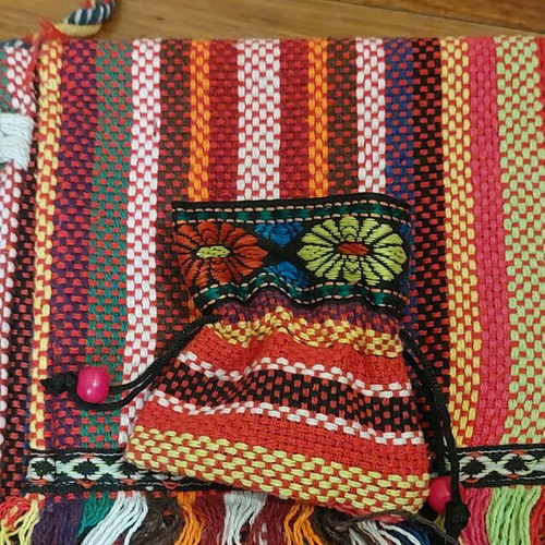 Handmade knitted bag strap unused, new