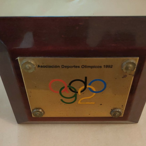 Olympic Games 1992 plaque used