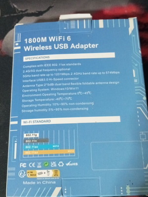 Wi-Fi 6 ασύρματο USB stick καινούριο στη συσκευασία του