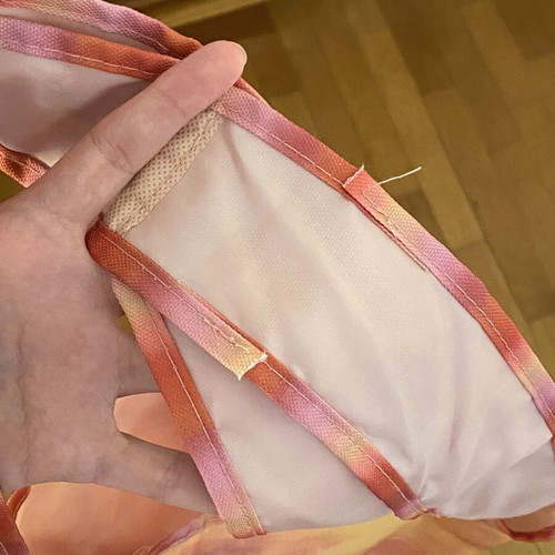 Vichy Nidodileda tote bag, multicolor orange