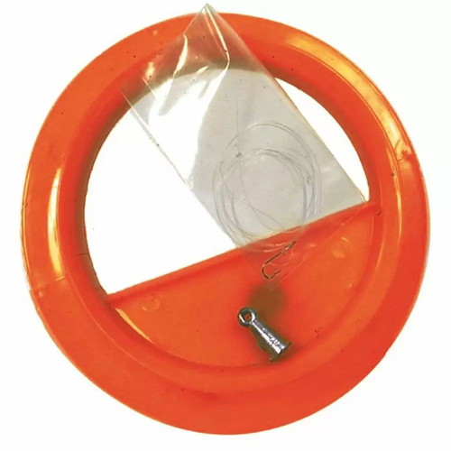 Fishing line 100m on spool with 1 hook and 1 weight new