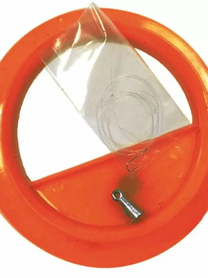 Fishing line 100m on spool with 1 hook and 1 weight new