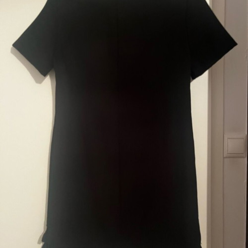 Zara dress with fringes at hem like new, black XS